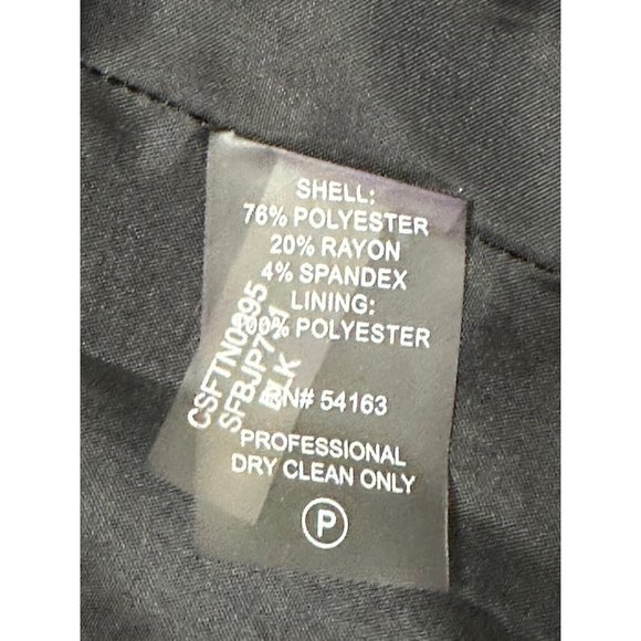 Calvin Klein Elegant Black Ruffle Jacket - Picture 5 of 5